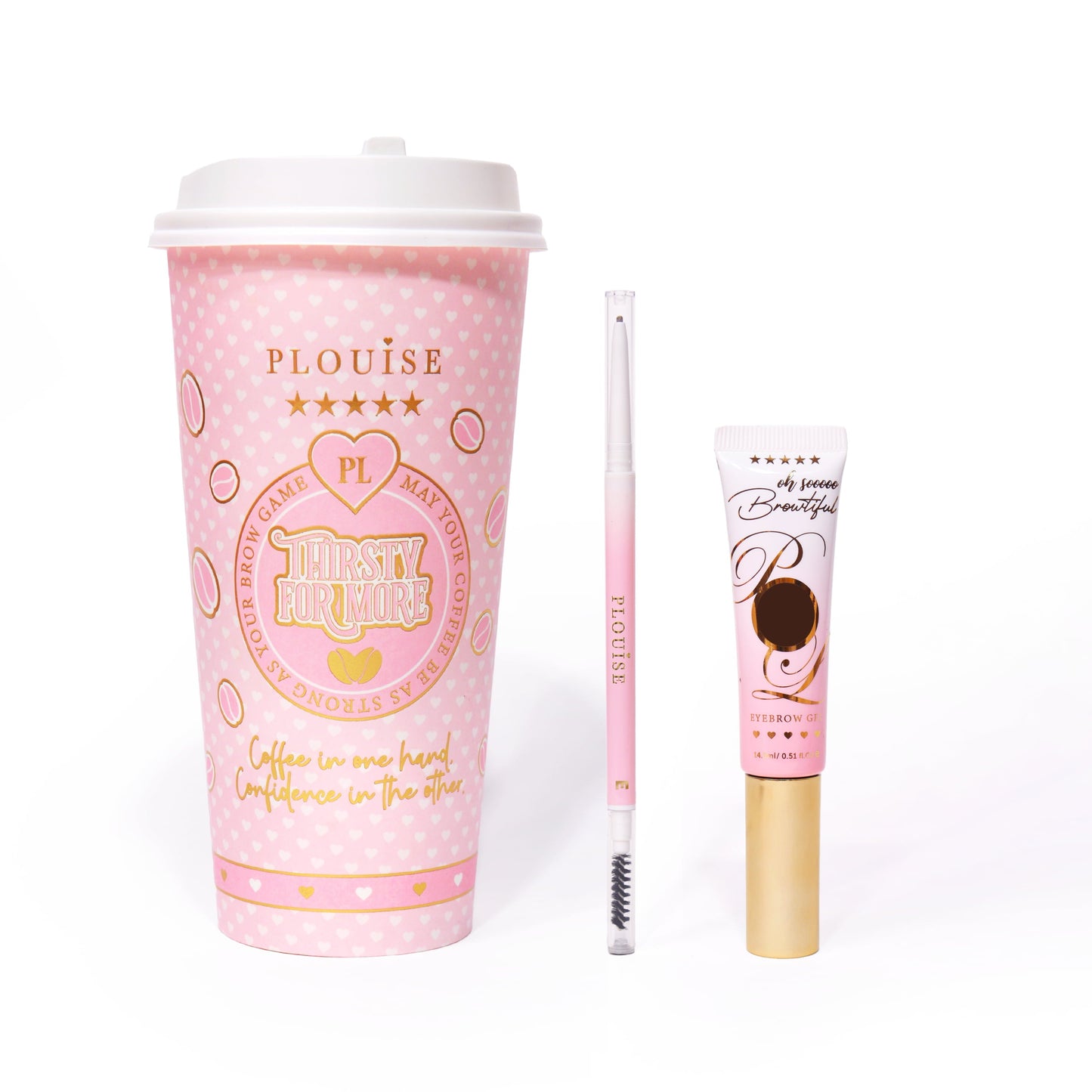 Eyebrow Gel & Eyebrow Pencil With Brush Set