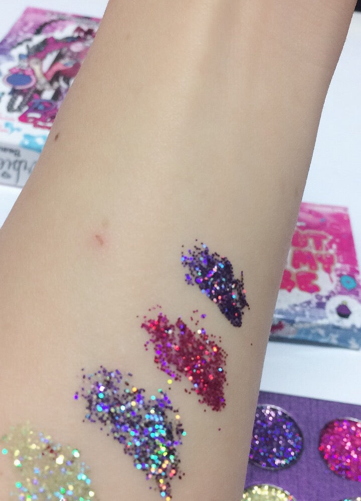 Inked Doll Cosmetics - QUEEN'S PALACE METALLIC Pressed Glitter Quad