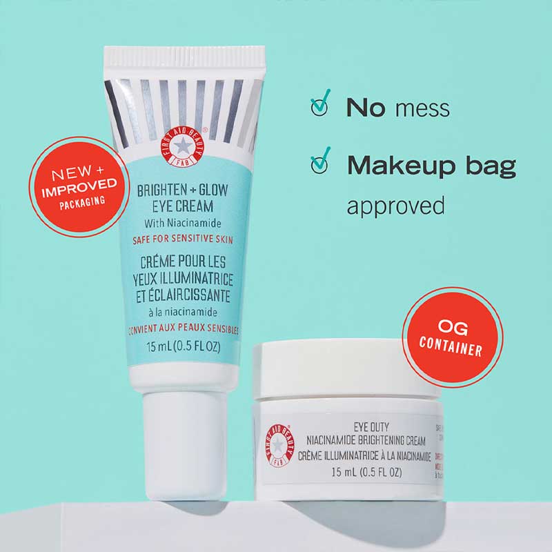 First Aid Beauty Brighten + Glow Eye Cream with Niacinamide