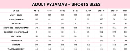 Women's Christmas Bow Pyjama Shorts Set