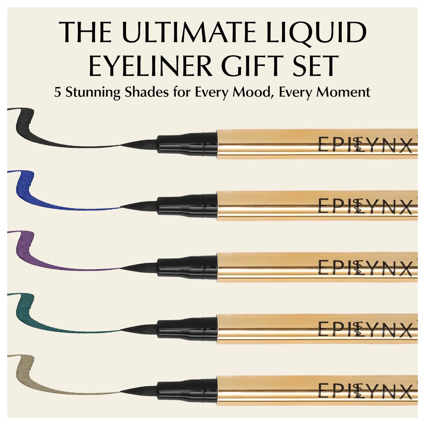 EpiLynx - Liquid Eyeliner Pens - Non-Smudge, Waterproof