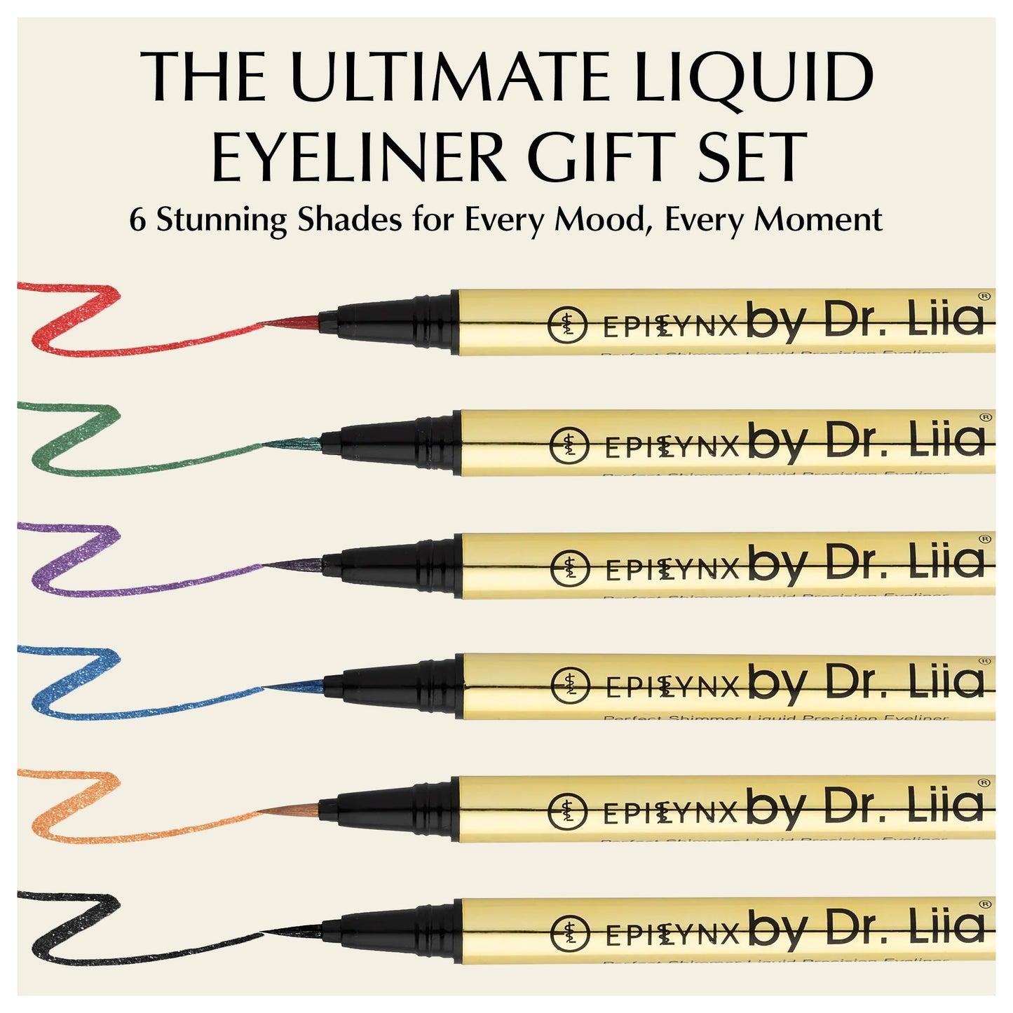 EpiLynx - Liquid Eyeliner Pens - Non-Smudge, Waterproof
