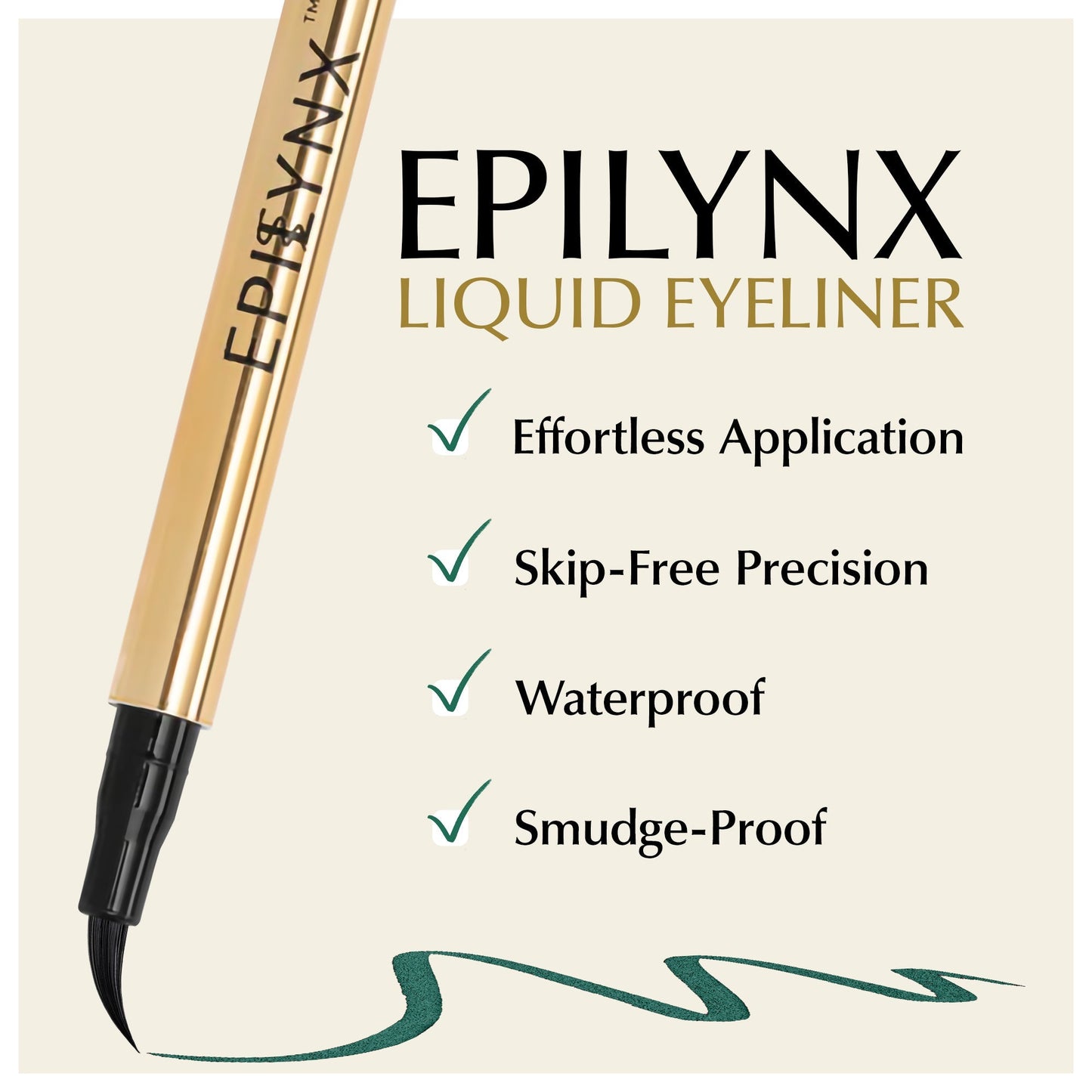EpiLynx - Liquid Eyeliner Pens - Non-Smudge, Waterproof