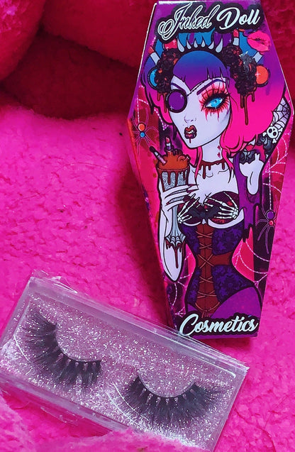 Inked Doll Cosmetics - "FATAL VOWS!" 3D DreamDoll Lashes *Coffin Case*