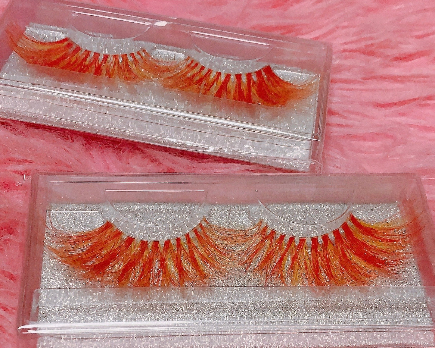 Inked Doll Cosmetics - *FLAME* (Orange/Red) DreamDoll Color Lashes!