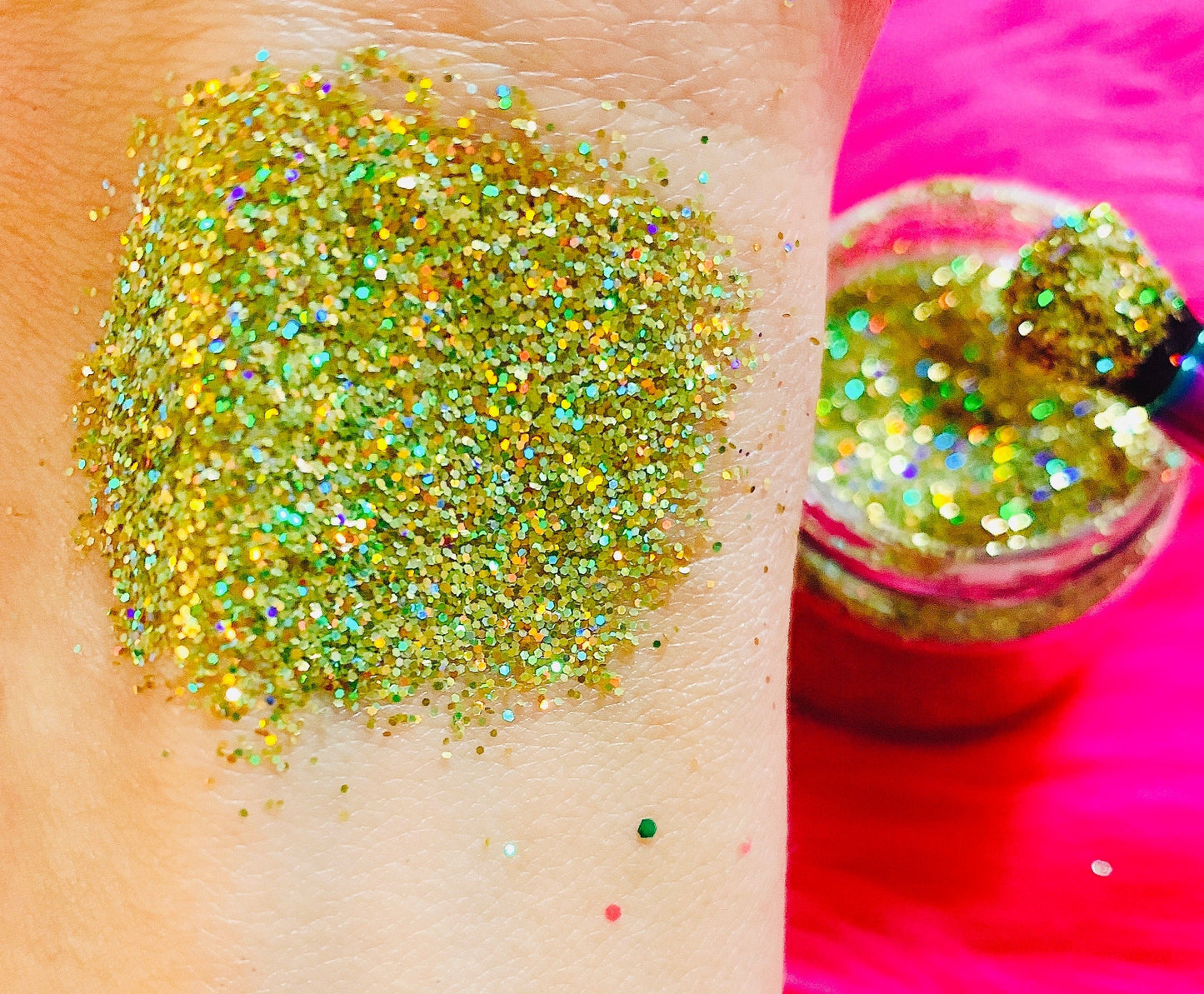 Inked Doll Cosmetics - GOLD CHROME (CHUNKY or FINE) Holographic Glamdoll Glitter