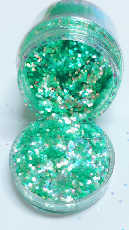 Inked Doll Cosmetics - Electric Lily Chunky Iridescent Glamdoll Glitter