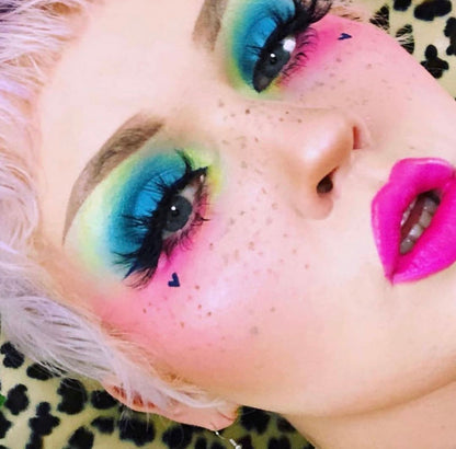 Inked Doll Cosmetics - ISSA MOOD!! 9 PC MINI *BLACKLIGHT* NEON PALETTE