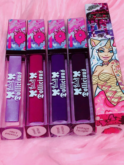 Inked Doll Cosmetics - The "PURPLES!!" DOLLICIOUS MATTE Vegan Liquid Lipstick