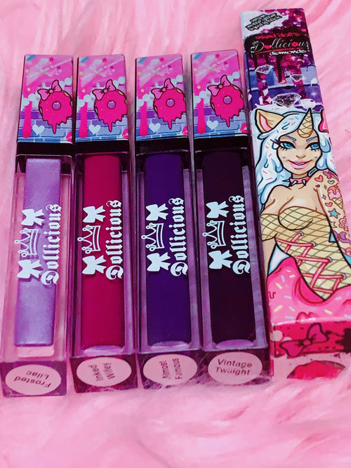 Inked Doll Cosmetics - The "PURPLES!!" DOLLICIOUS MATTE Vegan Liquid Lipstick