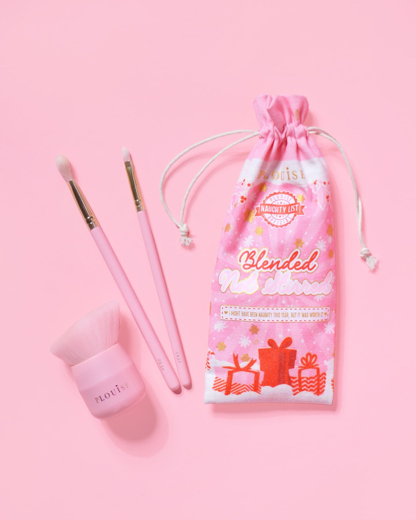 Christmas 3-Piece Face & Body Trio Brush Set