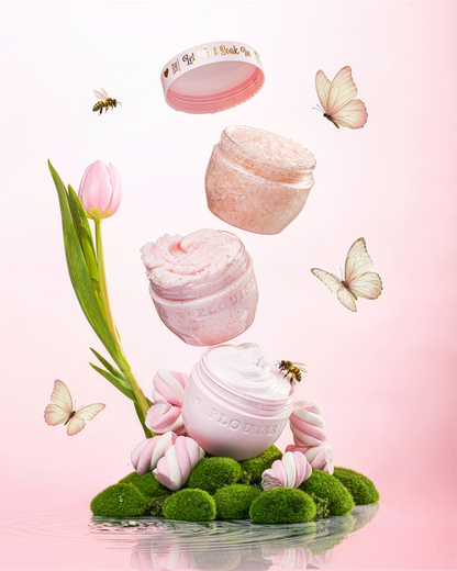 Hop Into Self-Care Body Butter, Body Scrub & Bath Salts Set