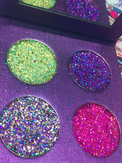 Inked Doll Cosmetics - QUEEN'S PALACE METALLIC Pressed Glitter Quad