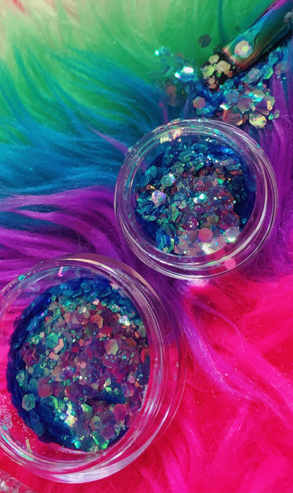 Inked Doll Cosmetics - SIBERIAN SEA PEARLS Festival Chunky Glitter