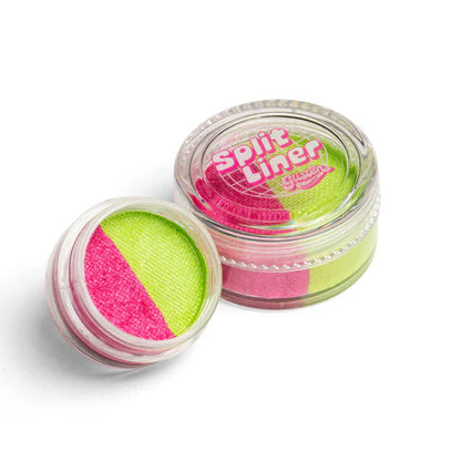 Glisten Cosmetics - Split Liner - Nerds (Shimmer Pink & Lime Green) - Large (10g)
