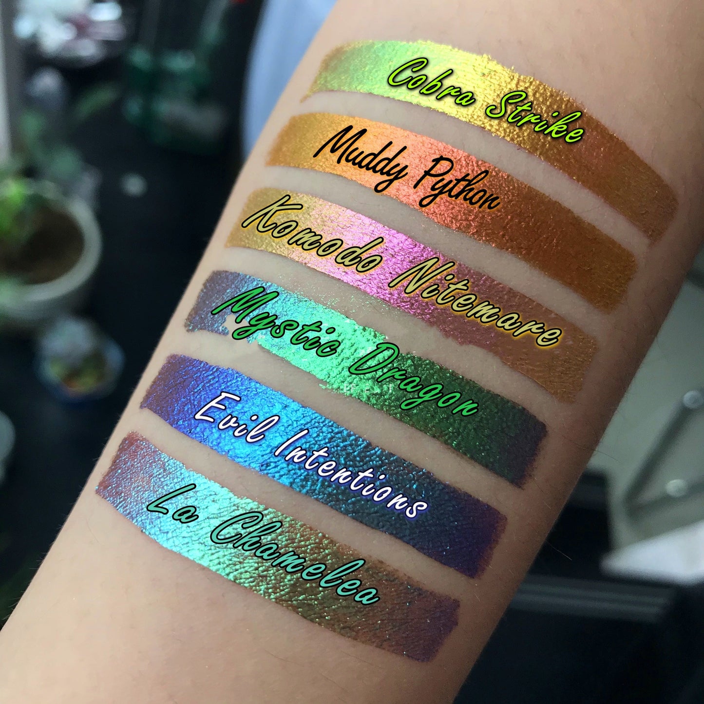 Inked Doll Cosmetics - "MUDDY PYTHON" Deadly Venom LIQUID LAVA Effect Pigments