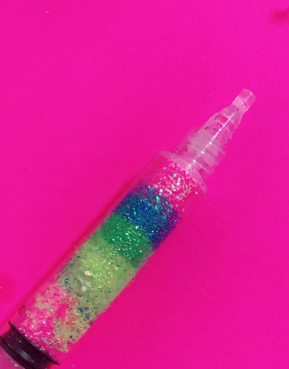 Inked Doll Cosmetics - ELECTRIC ZOO *UV* GlamDoll Glitter Syringe