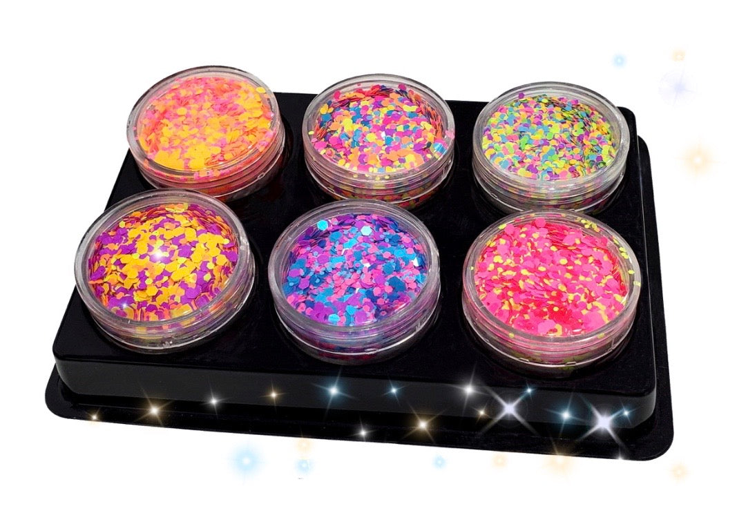 Inked Doll Cosmetics - "BEYOND WONDERLAND" *UV*/BlackLight* Festival FunFetti