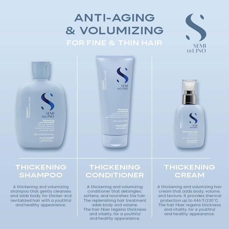 Alfaparf Semi Di Lino Density Thickening Low Shampoo For Thin Hair
