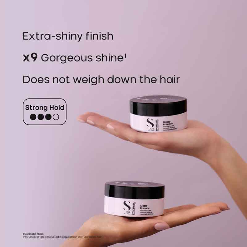 Alfaparf Semi Di Lino Style & Care Glossy Pomade - Strong Hold