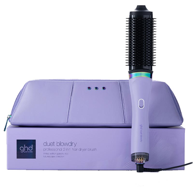 ghd Futurescape Limited Edition Duet Blowdry Hair Dryer Brush In Galactic Lilac