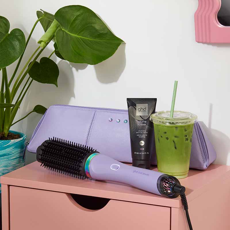 ghd Futurescape Limited Edition Duet Blowdry Hair Dryer Brush In Galactic Lilac