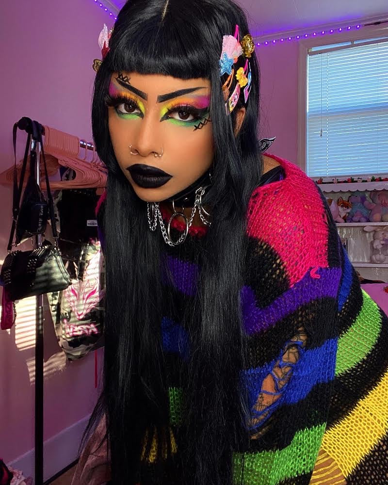 Inked Doll Cosmetics - NEON LIGHTS (24PC) *BLACKLIGHT!* Pigment/Glitter Pallete!