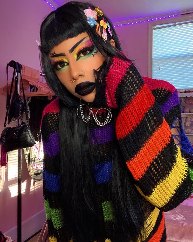 Inked Doll Cosmetics - NEON LIGHTS (24PC) *BLACKLIGHT!* Pigment/Glitter Pallete!
