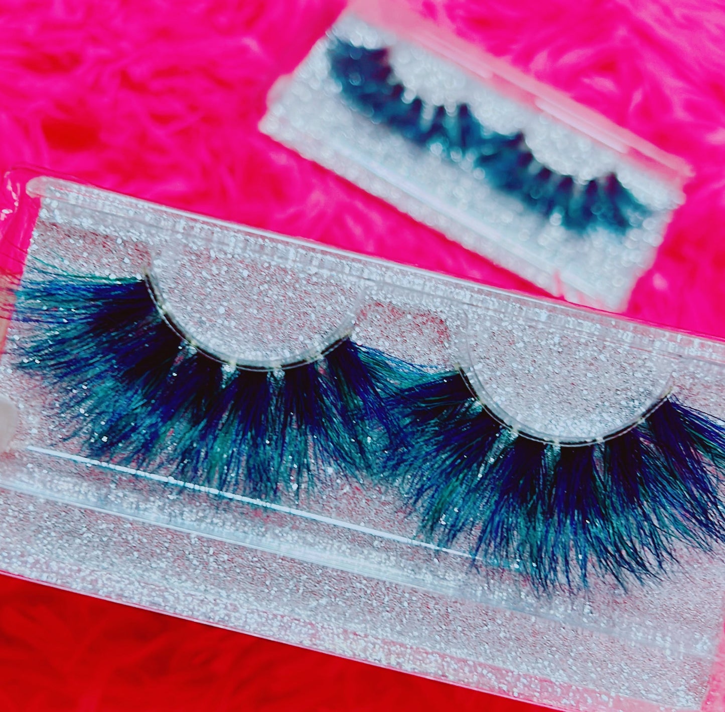Inked Doll Cosmetics - *PEACOCK* (Blue/Green) DreamDoll Color Lashes!