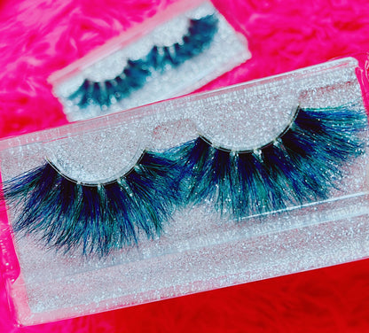 Inked Doll Cosmetics - *PEACOCK* (Blue/Green) DreamDoll Color Lashes!