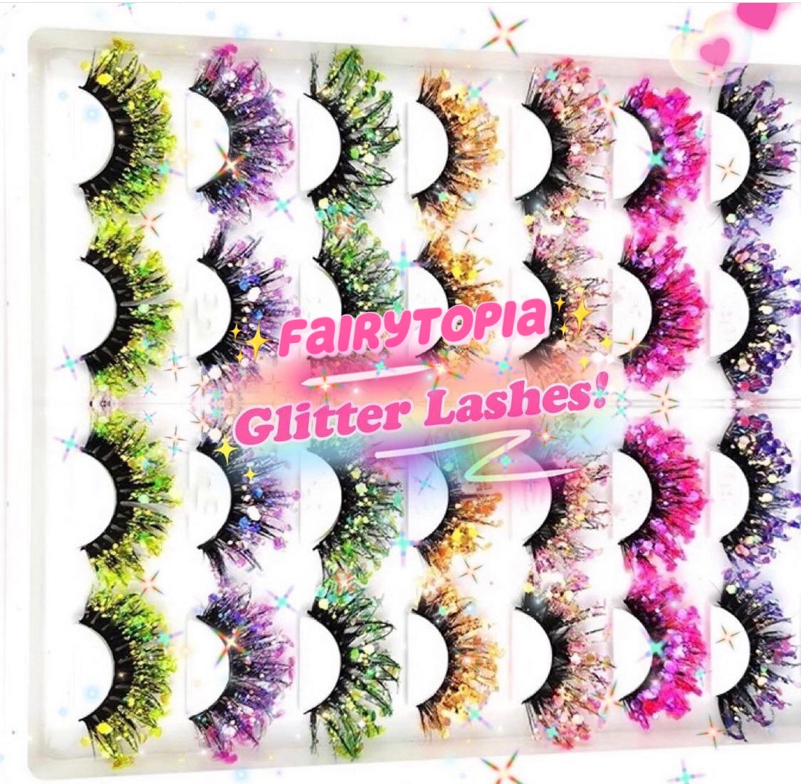 Inked Doll Cosmetics - WOODLAND SPRITE “FairyTopia” *UV* Glitter DreamDoll Lashes