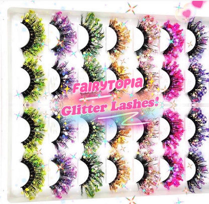 Inked Doll Cosmetics - WOODLAND SPRITE “FairyTopia” *UV* Glitter DreamDoll Lashes