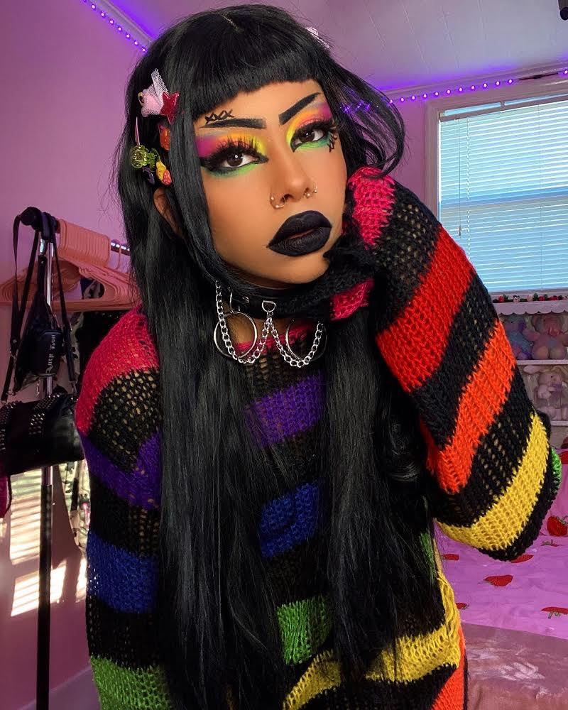 Inked Doll Cosmetics - NEON LIGHTS (24PC) *BLACKLIGHT!* Pigment/Glitter Pallete!