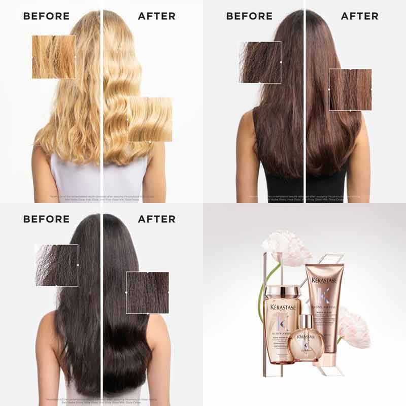 Kérastase Gloss Absolu Anti-Frizz Glaze Milk All-In-1 Spray For Long, Frizzy Hair