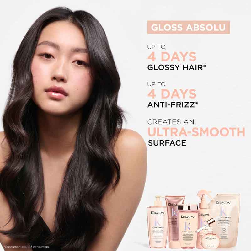 Kérastase Gloss Absolu Anti-Frizz Glaze Milk All-In-1 Spray For Long, Frizzy Hair
