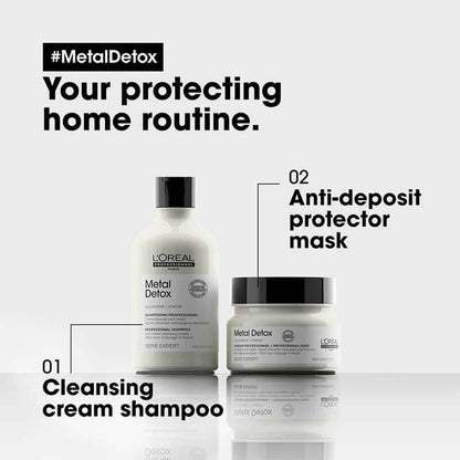 L’Oréal Professionnel Metal Detox Pre-Shampoo, Shampoo & Mask Bundle