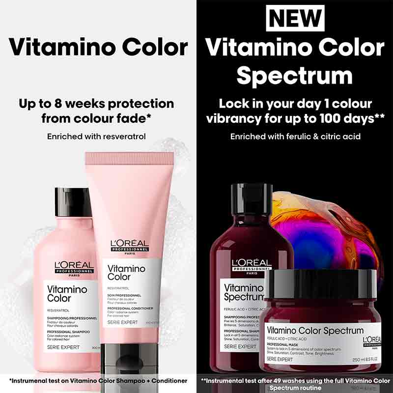 L'Oreal Professionnel Vitamino Color Shampoo & Conditioner Duo + FREE Mask 75ml